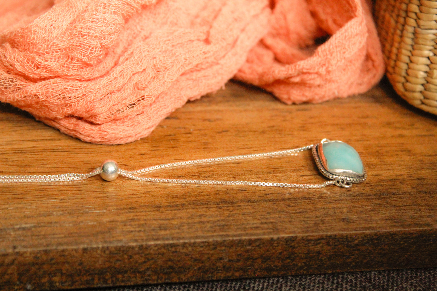 Faceted Amazonite bracelet