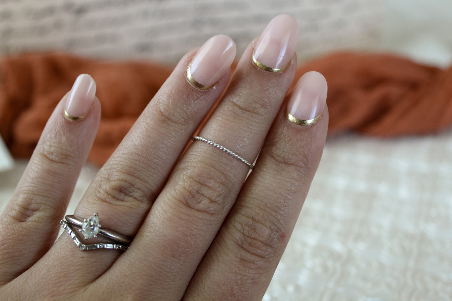 Twisted Silver Stackable Ring