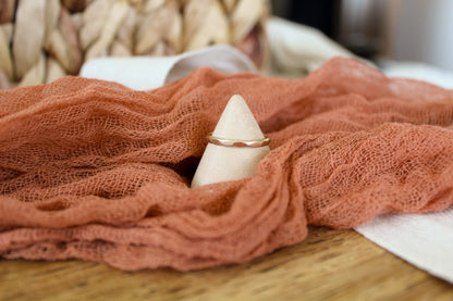 Hammered Gold Stackable Ring