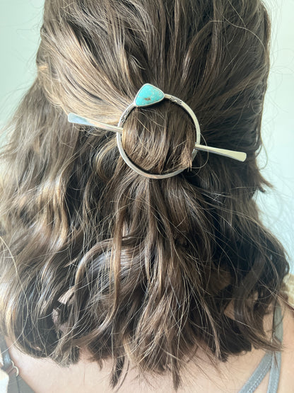 Stamped Hair Barrette