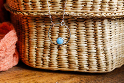 Golden hills ring necklace