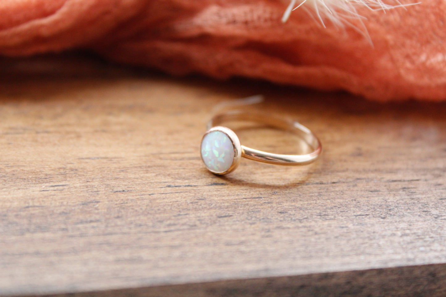 Gold opal stacker