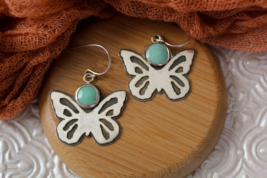 Broken Arrow Butterfly Earrings