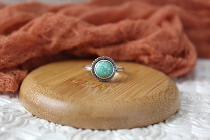 Beaded Broken Arrow Ring (Sz.7)