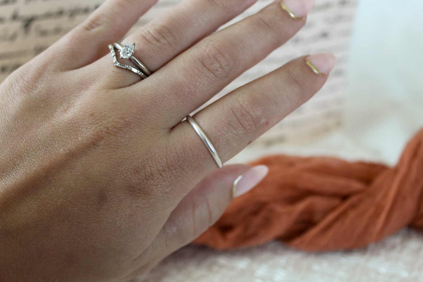 Simple Silver Stackable Ring