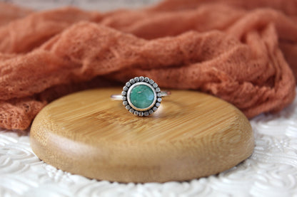 Beaded Broken Arrow Ring (Sz.8)