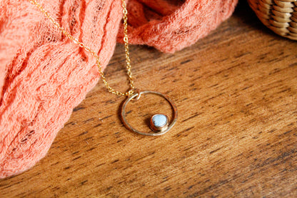 Gold ring necklace