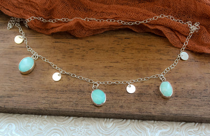 Triple stone choker