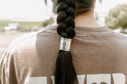 Stamped Hair tie cover