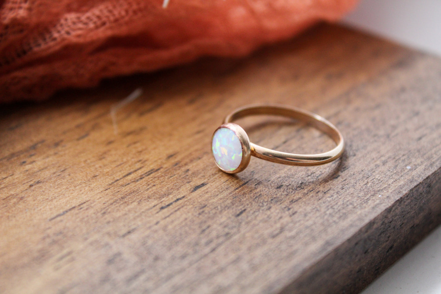 Gold opal stacker