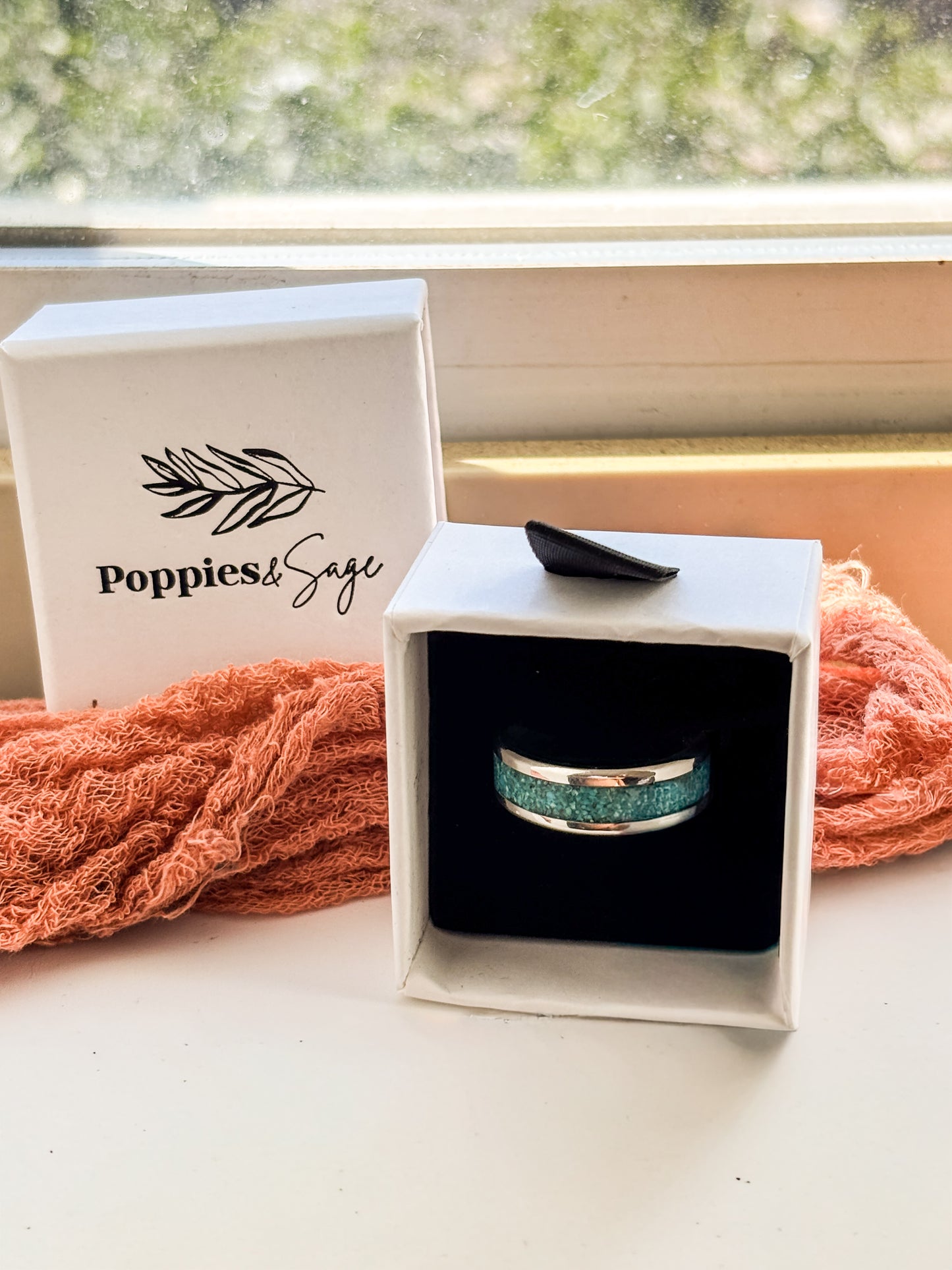 Turquoise inlay band