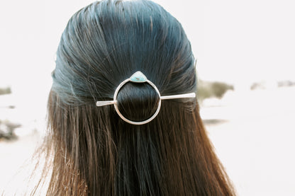 Stamped Hair Barrette