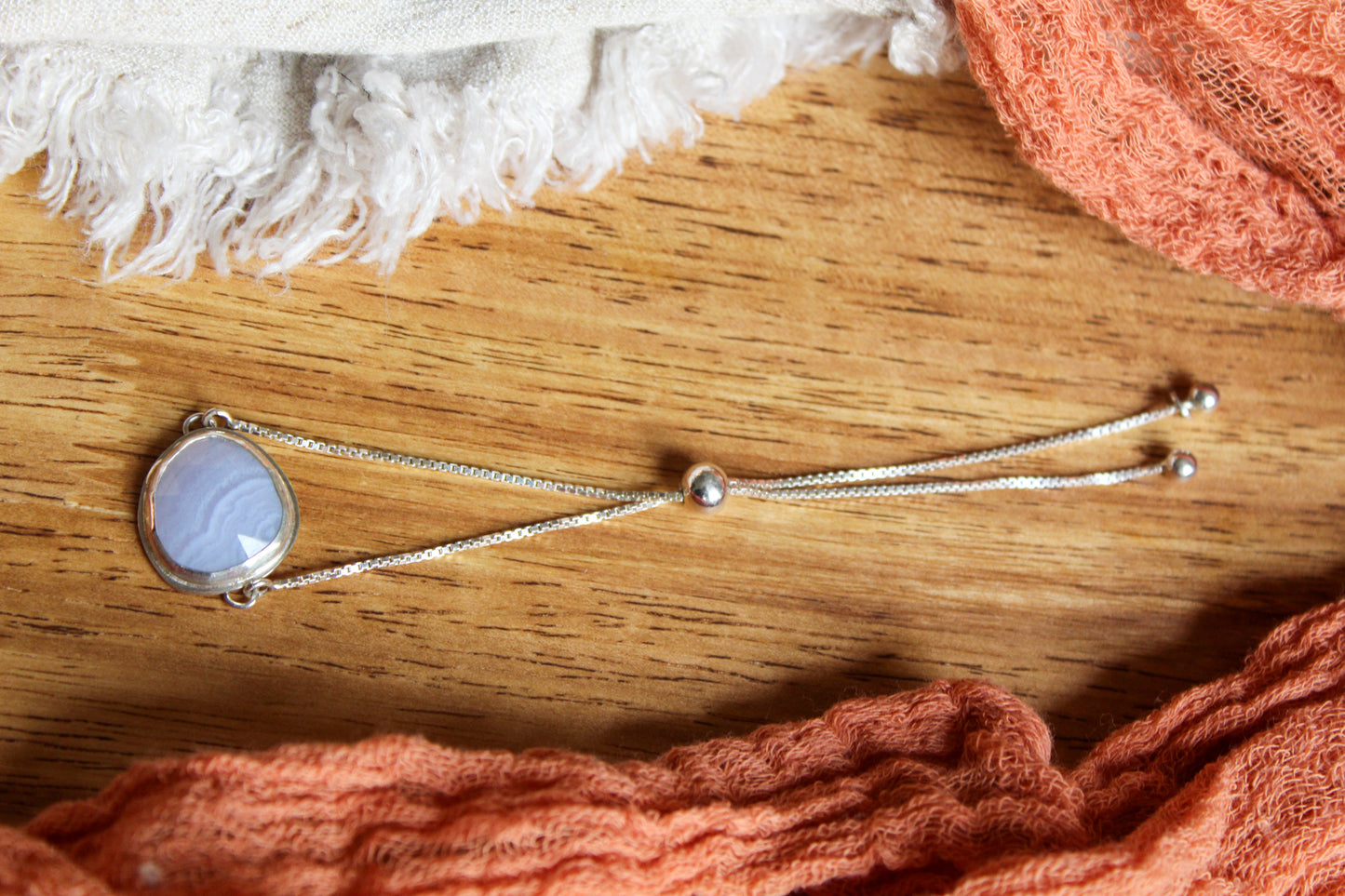 Blue Lace Agate Bracelet