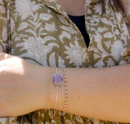 Beaded purple bracelet