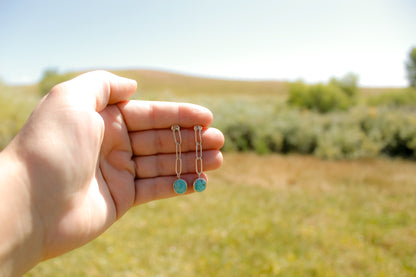 Chain drop earrings