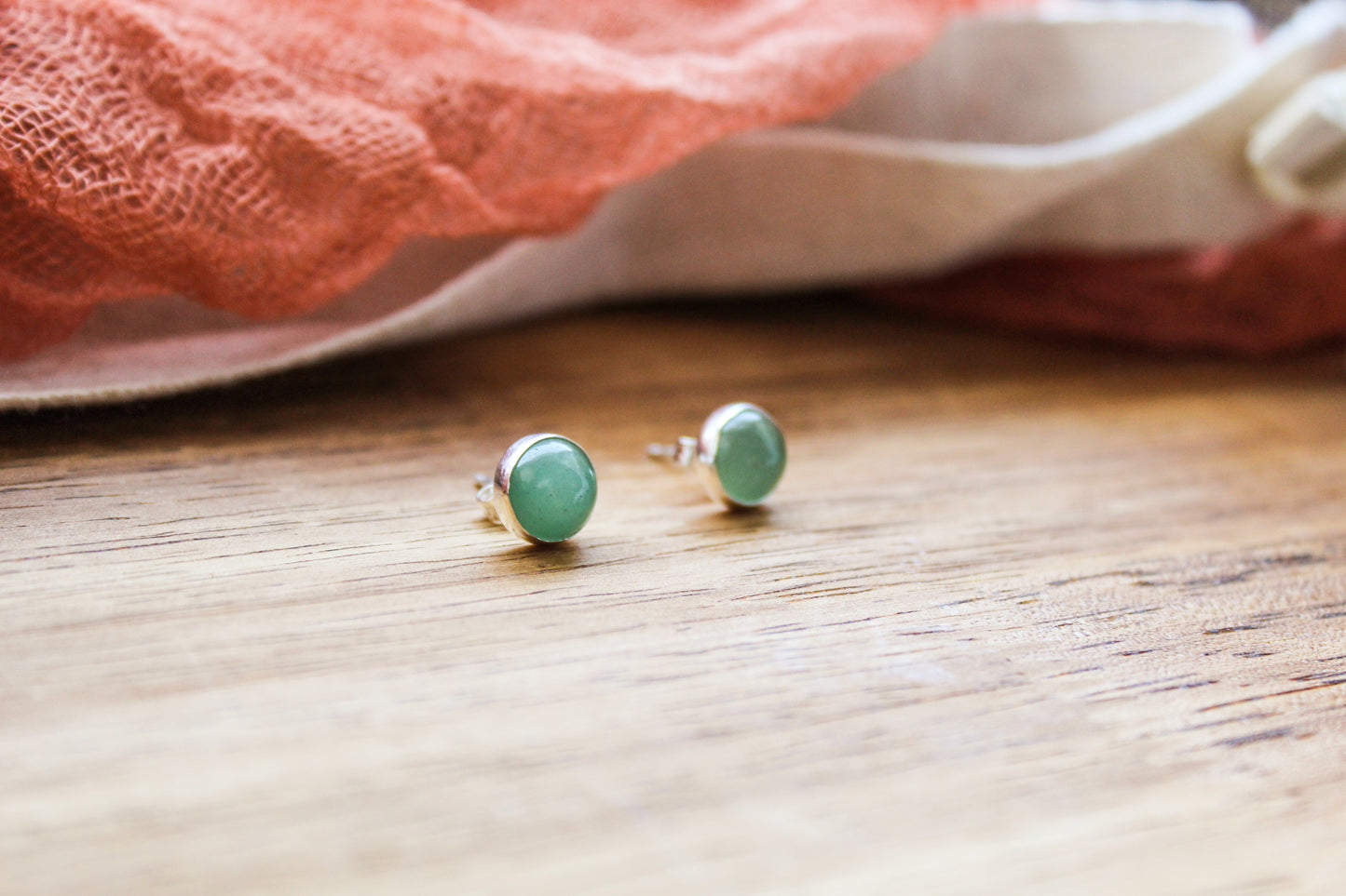 Aventurine Studs